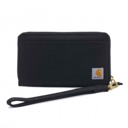 CARHARTT NYLON DUCK LAY-FLAT CLUTCH WALLET BLACK