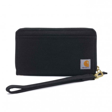 CARHARTT NYLON DUCK LAY-FLAT CLUTCH WALLET BLACK