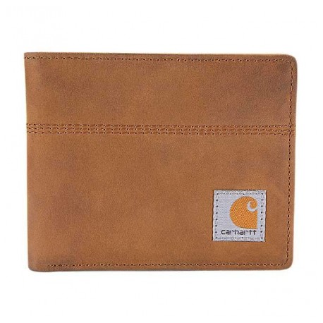 CARHARTT SADDLE LEATHER BIFOLD WALLET