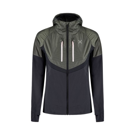MONTURA SPITZE HYBRID JACKET WOMAN ARDESIA/VERDE SALVIA