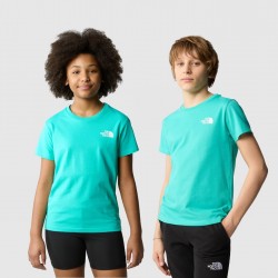 THE NORTH FACE T-SHIRT SIMPLE DOME DA RAGAZZI Geyser Aqua