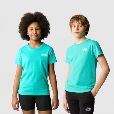 THE NORTH FACE T-SHIRT SIMPLE DOME DA RAGAZZI Geyser Aqua