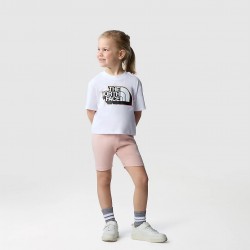 THE NORTH FACE SET COTTON SUMMER DA BAMBINO TNF Pink Moss-TNF White