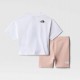THE NORTH FACE SET COTTON SUMMER DA BAMBINO TNF Pink Moss-TNF White