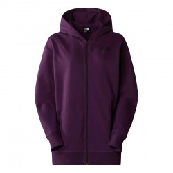 THE NORTH FACE FELPA CON CAPPUCCIO SIMPLE DOME CON CERNIERA INTEGRALE DA DONNA BLACK CURRANT PURPLE