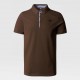 THE NORTH FACE MAGLIA POLO PREMIUM PIQUET DA UOMO Demitasse Brown