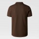 THE NORTH FACE MAGLIA POLO PREMIUM PIQUET DA UOMO Demitasse Brown