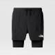 THE NORTH FACE PANTALONCINI SUNRISER 4” 2 IN 1 DA UOMO TNF Black