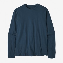 PATAGONIA Men's Long-Sleeved Essential Tee Tidepool Blue
