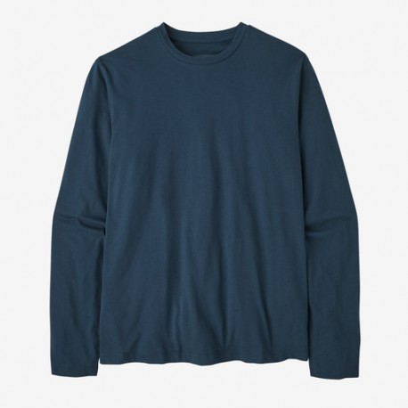 PATAGONIA Men's Long-Sleeved Essential Tee Tidepool Blue