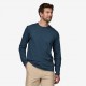 PATAGONIA Men's Long-Sleeved Essential Tee Tidepool Blue