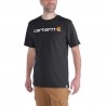 CARHARTT CORE LOGO T SHIRT MARMALADE HEATHER