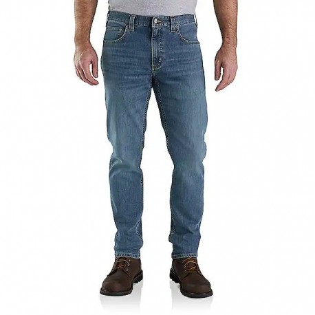 CARHARTT RUGGED FLEX™ RELAXED FIT LOW RISE 5-POCKET TAPERED JEAN ARCADIA