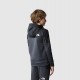 THE NORTH FACE FELPA CON CAPPUCCIO CON CERNIERA INTEGRALE DA BAMBINO Asphalt Grey-TNF Black
