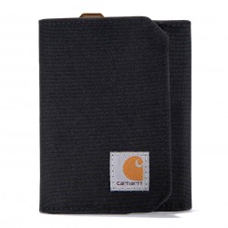 CARHARTT NYLON DUCK TRIFOLD WALLET BLACK