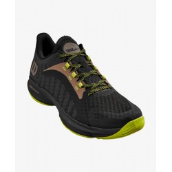 WILSON SCARPA DA PADEL HURAKN PRO, UOMO Nero/Verde lime/Falcon