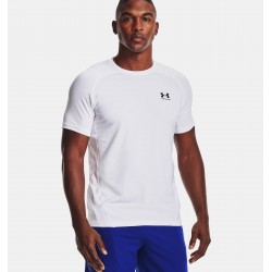 UNDER ARMOUR Maglia a maniche corte HeatGear® Fitted da uomo white