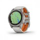 GARMIN fēnix® 7 Pro – Sapphire Solar Edition Titanium con cinturino Fog Gray/Ember Orange