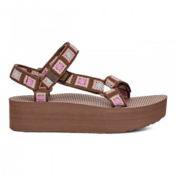 TEVA FLATFORM UNIVERSALCROCHET MARRONE
