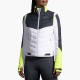 BROOKS Run Visible Insulated Vest WHITE/ASPHALT/NIGHTLIFE