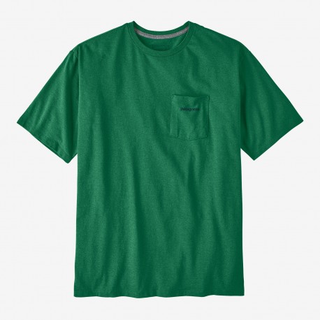 Patagonia Men's Boardshort Logo Pocket Responsibili-Tee gather green