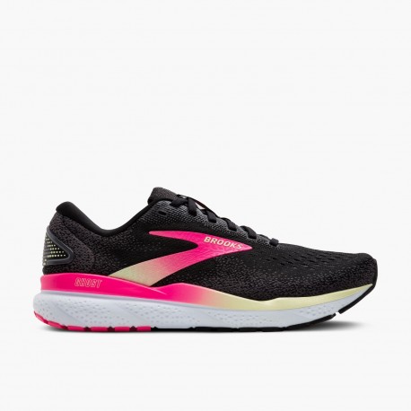BROOKS GHOST 16 DONNA Black/Pink/Yellow