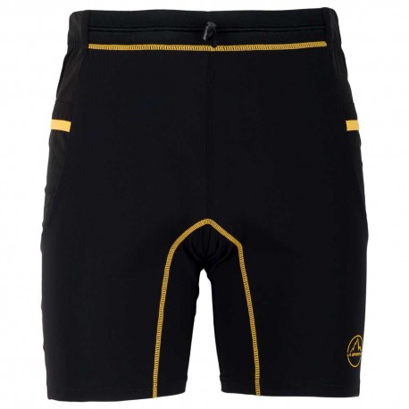 LA SPORTIVA FREEDOM TIGHT SHORT M BLACK/YELLOW