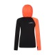 ROCK EXPERIENCE TELLER HOODIE WOMAN FLEECE Caviar - Fiery Coral