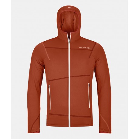 ORTOVOX FLEECE LIGHT HOODY CLAY ORANGE