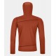 ORTOVOX FLEECE LIGHT HOODY CLAY ORANGE