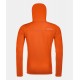 ORTOVOX FLEECE HOODY M HOT ORANGE