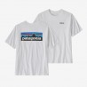 PATAGONIA Men's P-6 Logo Responsibili-Tee WHITE