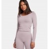UNDER ARMOUR Maglia a maniche lunghe UA Train Seamless da donna Tetra Gray / White