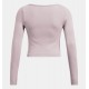 UNDER ARMOUR Maglia a maniche lunghe UA Train Seamless da donna Tetra Gray / White