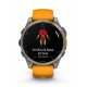 GARMIN fēnix® 8 - 47 mm, AMOLED Sapphire, Titanium con cinturino in silicone Spark Orange/grafite