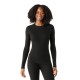 Smartwool Maglia strato base girocollo Classic Thermal Merino da donna black
