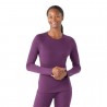 Smartwool Maglia strato base girocollo Classic Thermal Merino da donna PURPLE IRIS HEATHER