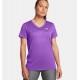 UNDER ARMOUR Maglia a maniche corte UA Tech™ V-Neck da donna Lavish / White
