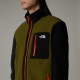 THE NORTH FACE Giacca in pile Yumiori con cerniera integrale da uomo Forest Olive-TNF Black-TNF Orange