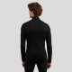 ODLO Top base layer a collo alto con mezza zip Active Warm da uomo NERO