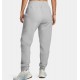 UNDER ARMOUR Jogger UA Unstoppable Fleece da donna Mod Gray / Black