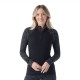 SMARTWOOL Strato base con cerniera 1/4 Classic Thermal Merino da donna black digi snow