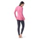 Smartwool Maglia strato base girocollo Classic Thermal Merino da donna GARDEN PINK HEATHER