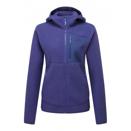 MOUNTAIN EQUIPMENT HIGHPILE HOODED WOMENS JACKET AMETHYST/MEDIEVAL