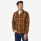 PATAGONIA Men's Fjord Loft Shirt  Forested: Nest Brown