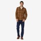 PATAGONIA Men's Fjord Loft Shirt  Forested: Nest Brown