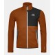 ORTOVOX FLEECE JACKET bristle brown