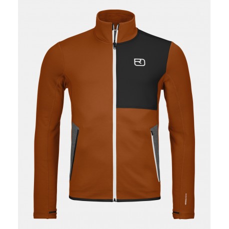 ORTOVOX FLEECE JACKET bristle brown