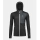 ORTOVOX FLEECE HOODY W black raven