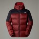 THE NORTH FACE Giacca in piumino Diablo 2.0 con cappuccio da uomo High Risk Red Black Heather-TNF Black